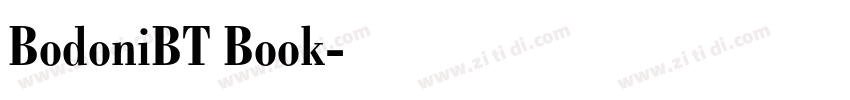 BodoniBT Book字体转换